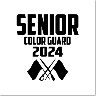 2024 Senior Color Guard Class of 2024 Marching Band Flag Posters and Art